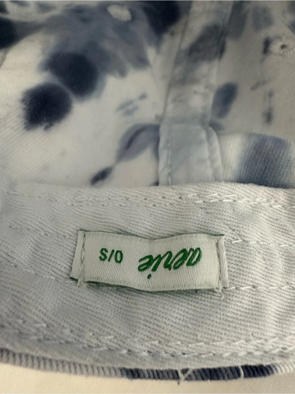 aerie Tie-Dye Cap - Navy and White